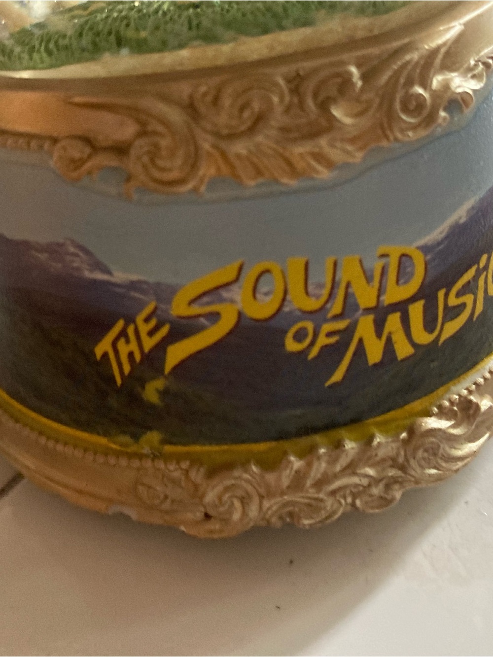 The Sound of Music Branded Snow Globe - White & Gold Accents - Picture 11 of 13